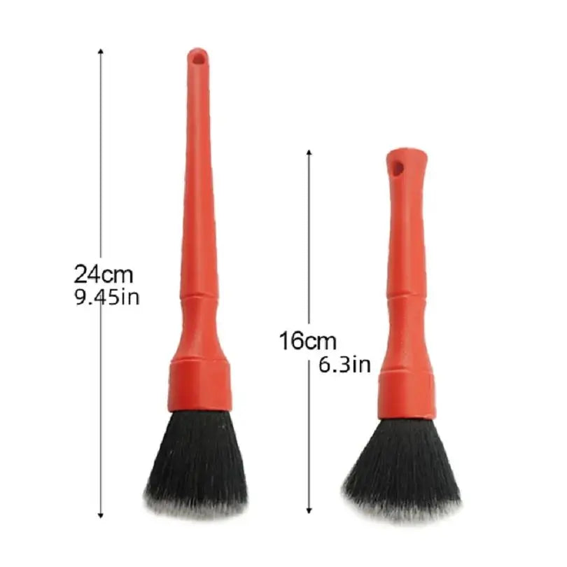 2 Pcs Car Interior Dust Sweeping Soft Brush Car Washing Tool Keyboard Gap Car Dust Brush out Trend Cleaning Brush Oasis Select Red