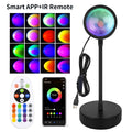 RGB Sunset Projector Night Light – USB LED Lamp with Remote LED Projector Night Light Oasis Select TUYA App Remote