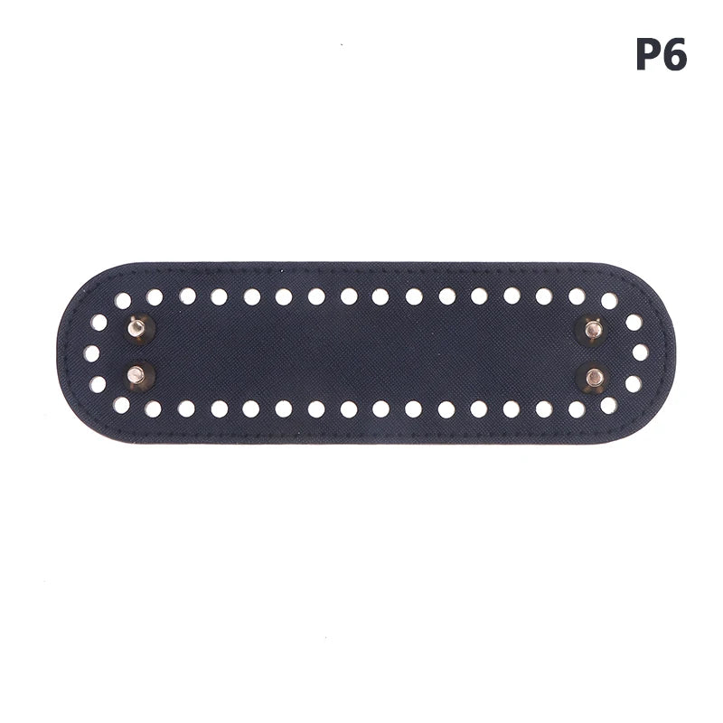 PU Leather Bag Bottom Base with Holes for DIY Crochet Bags Crochet Bag Base Oasis Select 6