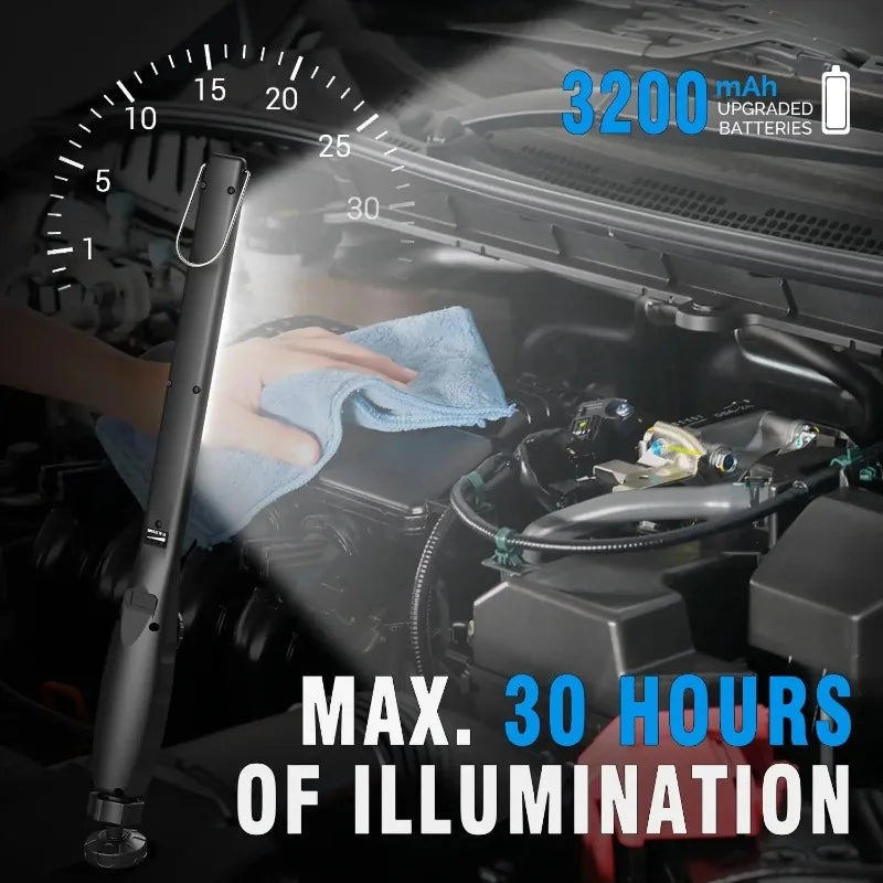 COB Work Lights Portable with Magnetic Car Repair Lamps Rechargeable LED Flashlight Portable Stepless Dimming Emergency Lights Oasis Select