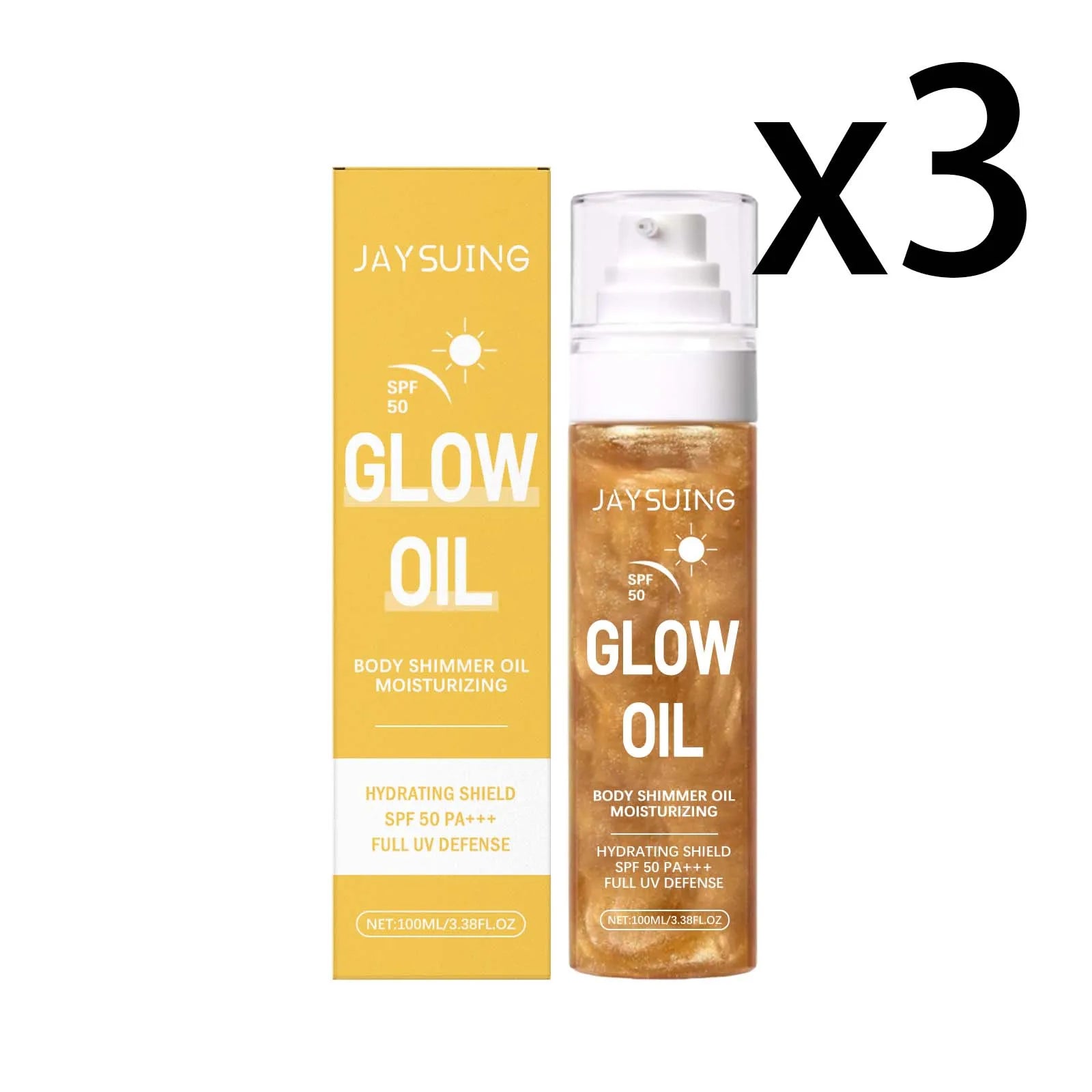 Coconut Sunscreen Oil SPF 50 | Waterproof UV Protection 100ml Sunscreen Oil Oasis Select 3x100ml 100ml