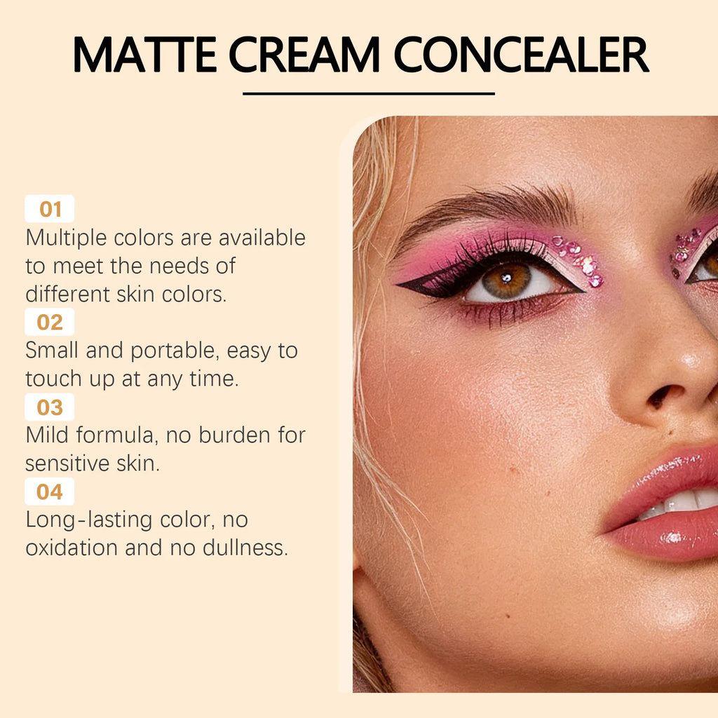 Long-lasting Waterproof Soft Matte Gradient Concealer Naturally Lightweight and Smooth Transparent Makeup Gradient Concealer Oasis Select