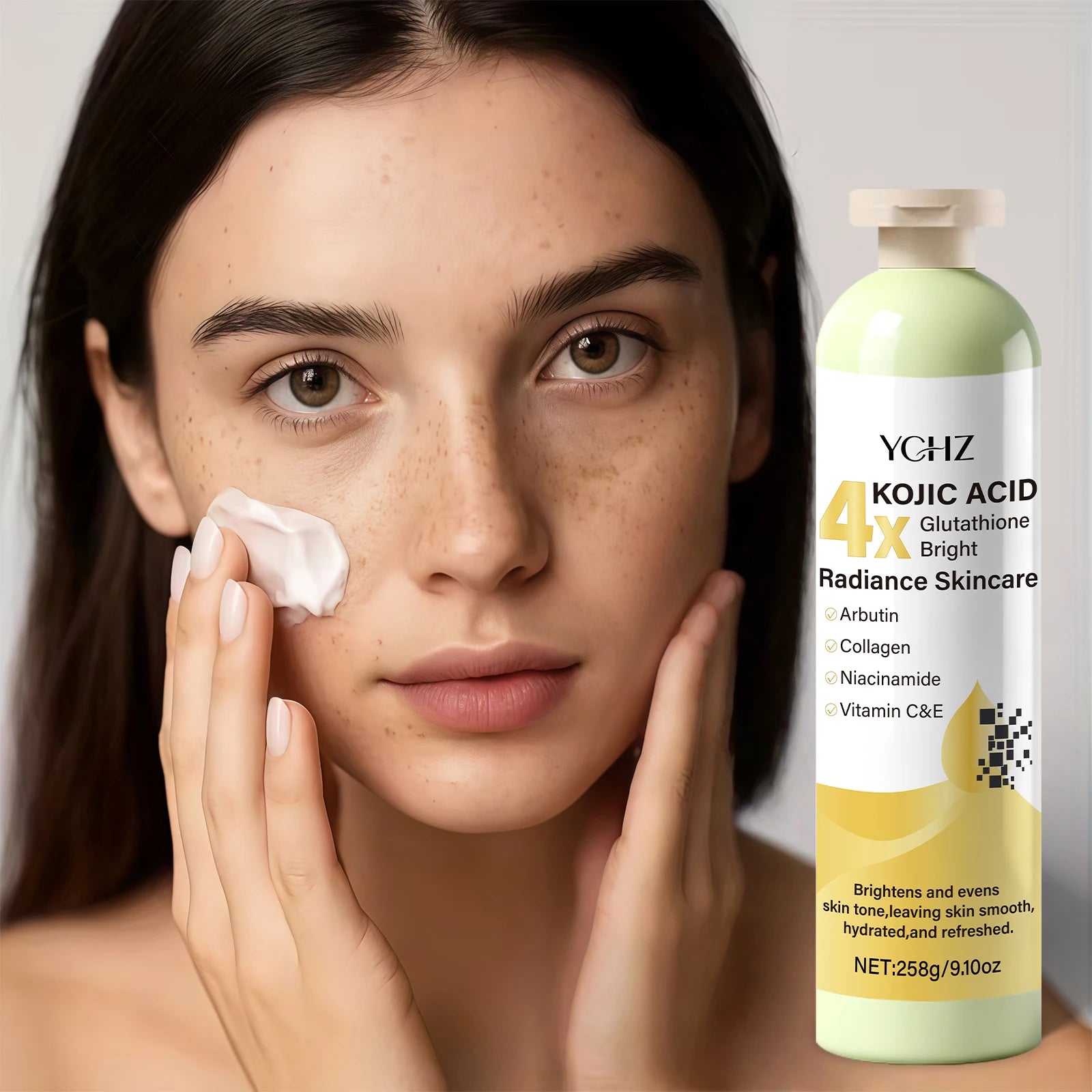 YCHZ Kojic Acid Cream – Dark Spot Corrector & Skin Brightener