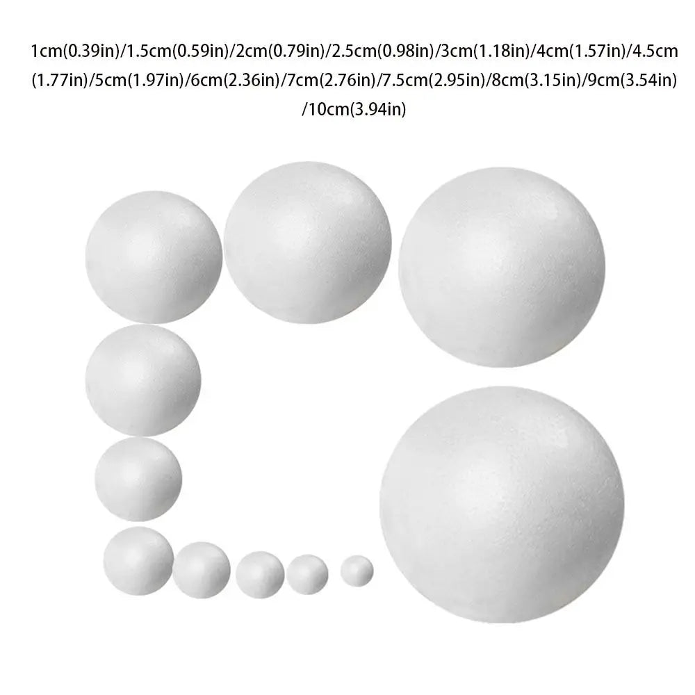White Polystyrene Foam Balls 80pcs – Christmas Ornaments & DIY Christmas Craft Ornaments Oasis Select