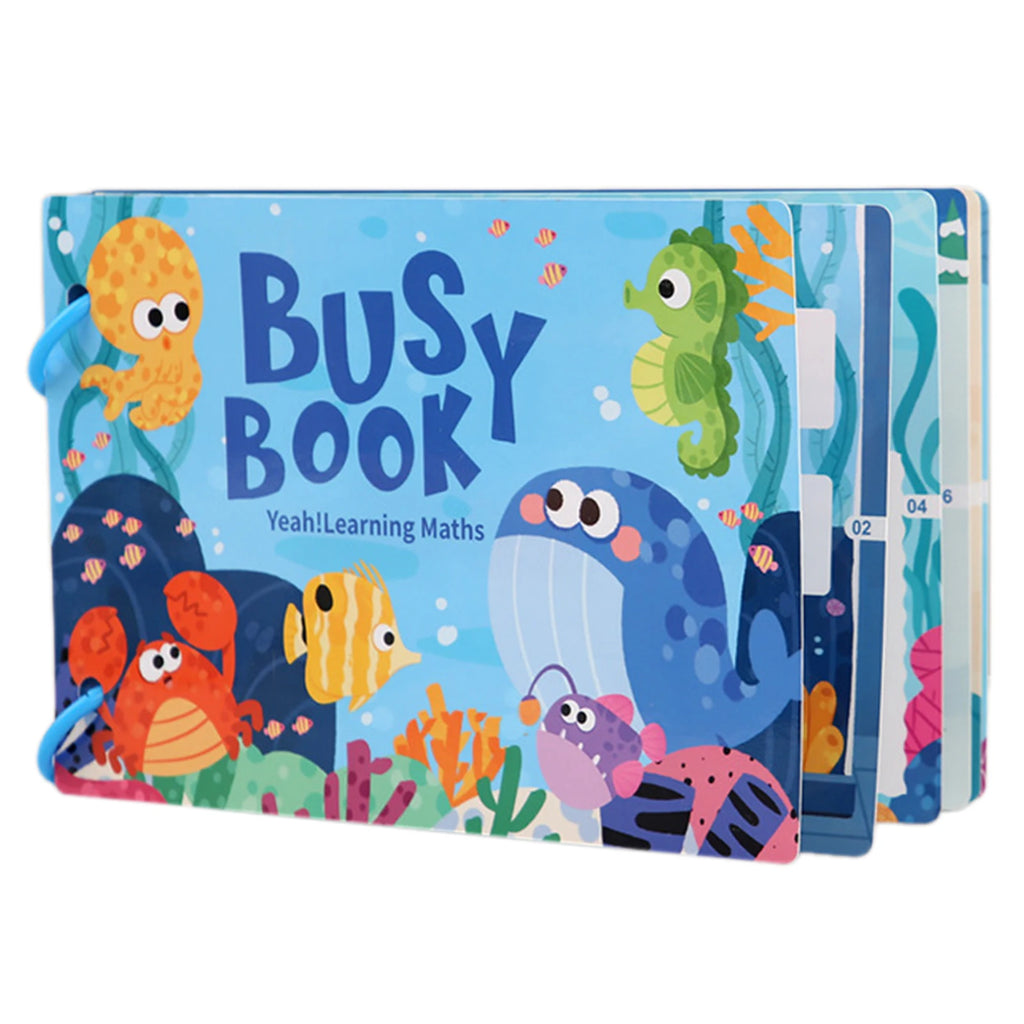 Kids Farm Letter Busy Book – Reusable Montessori Sticker Toy