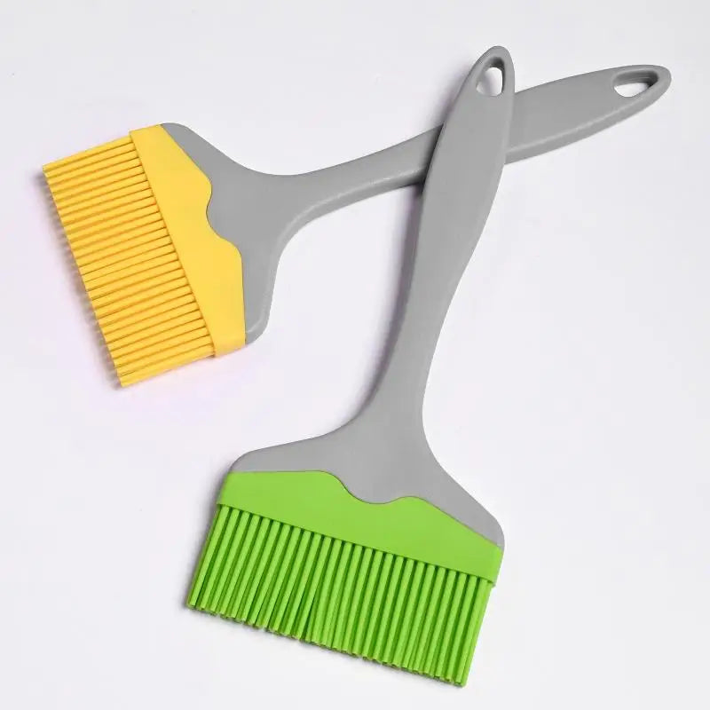 1pcs Split Silicone Oil Brush Large Size Outdoor BBQ Brush Household Sauce Brush 9CM Wide Baking Brush Oasis Select