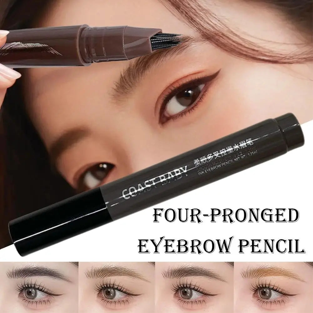 3D Microblading Eyebrow Pen – 4 Fork Tip Waterproof Brow Tattoo Microblading Brow Pen Oasis Select