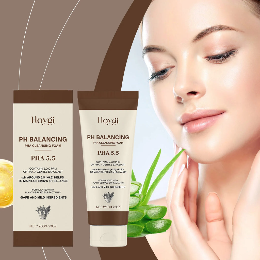 Hydrating Cleansing Foam, Gentle Face Wash with Aloe & Mint for Sensitive Skin, Refreshing Non-Drying Formula Oasis Select