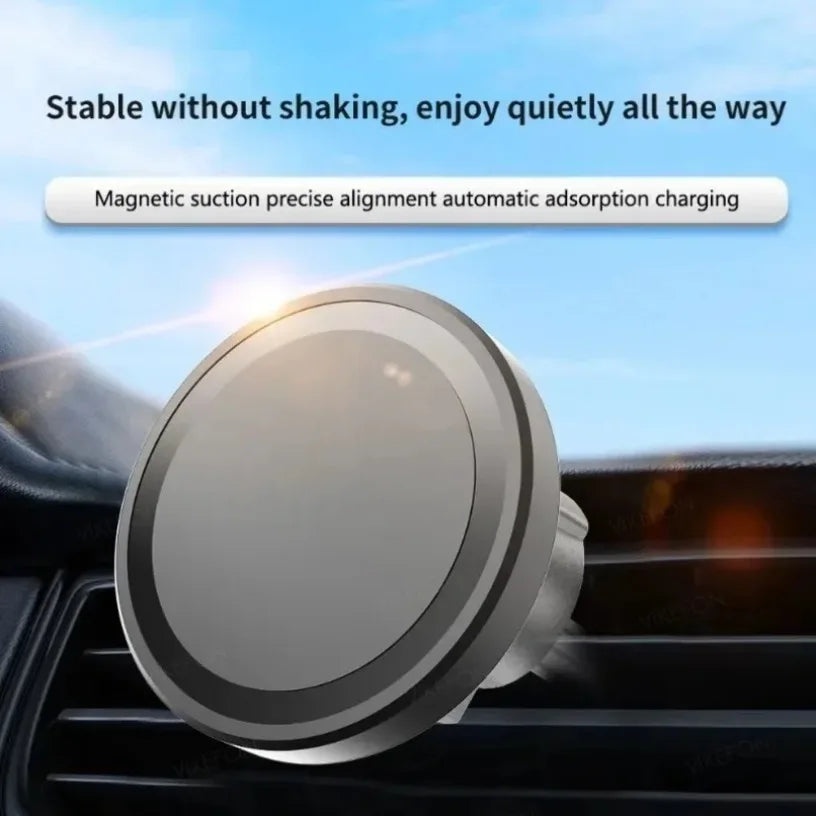 Air Vent Wireless Car Charger For MagSafe iPhone 13-17 Pro Max & Fast Charging Stand Clip Phone Holder Stable Grip Oasis Select