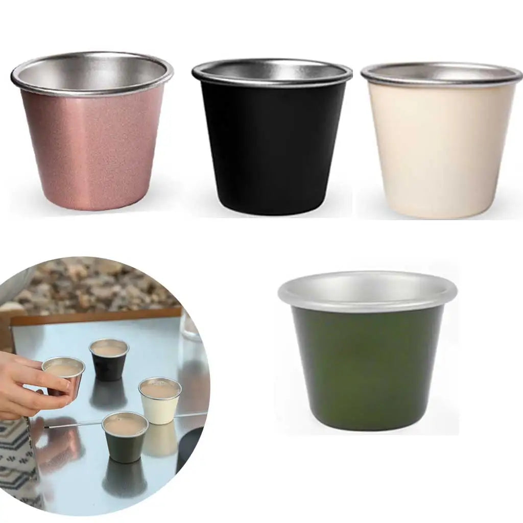 Stainless Steel Cup Stackable Water Cup Picnic Drinkware Traveling Camping Tumbler Outdoor Beer Milk Mug Water Cup Oasis Select