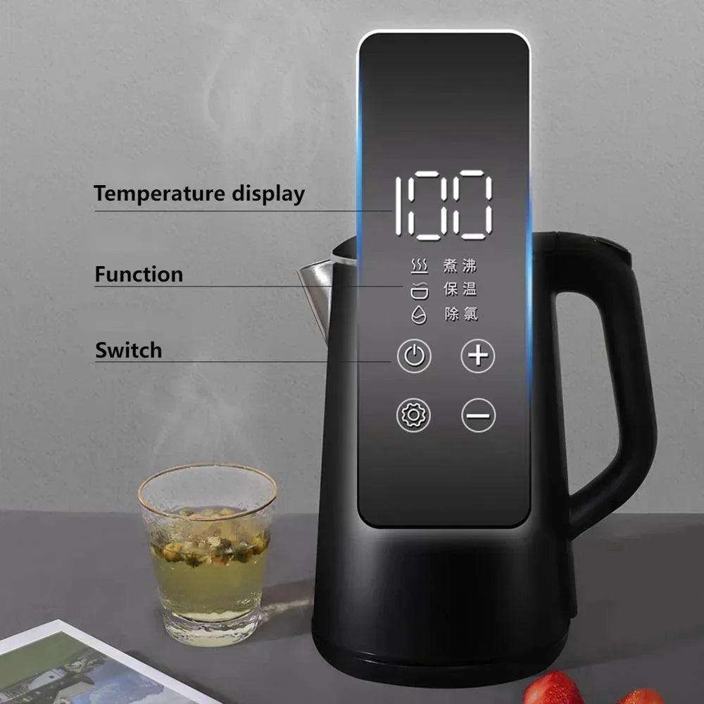 1.6L 304 Stainless Steel Electric Kettle | Auto Shut-Off & Warm
