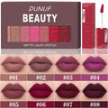 Matte Lip Gloss 8pc/set: Waterproof Lipstick Moisturizing Long Lasting Non-Stick Cup, Nude, Y2K Christmas Valentine's Day Gifts Oasis Select DLR