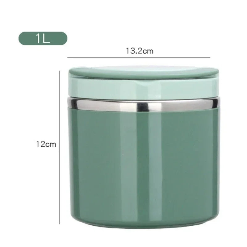 630/1000ml Insulated Food Jar, Stainless Steel Thermos Lunch Box, Heat Keeping Soup Container for School, Office Oasis Select