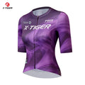 X-TIGER Cycling Jersey Women Outdoor Breathable Quick-drying Short Sleeve Pro High Elastic For Long Distance Bicycle Clothing Oasis Select XW-DY-41301 Asian-XL