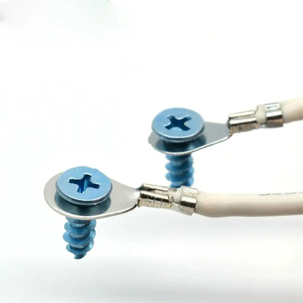 100Pcs New M3/M4/M5/M6/M8 DJ431 Terminal Block Brass Ring Eyes Ring Lugs Tinning Non-insulated Assortment Kit Oasis Select