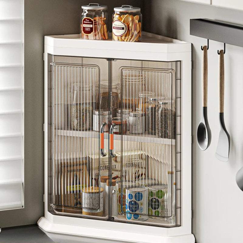 Storage cabinet Multi-layer household living room Bedroom locker Floor-to-ceiling plastic triangular dust rack Toy locker Oasis Select