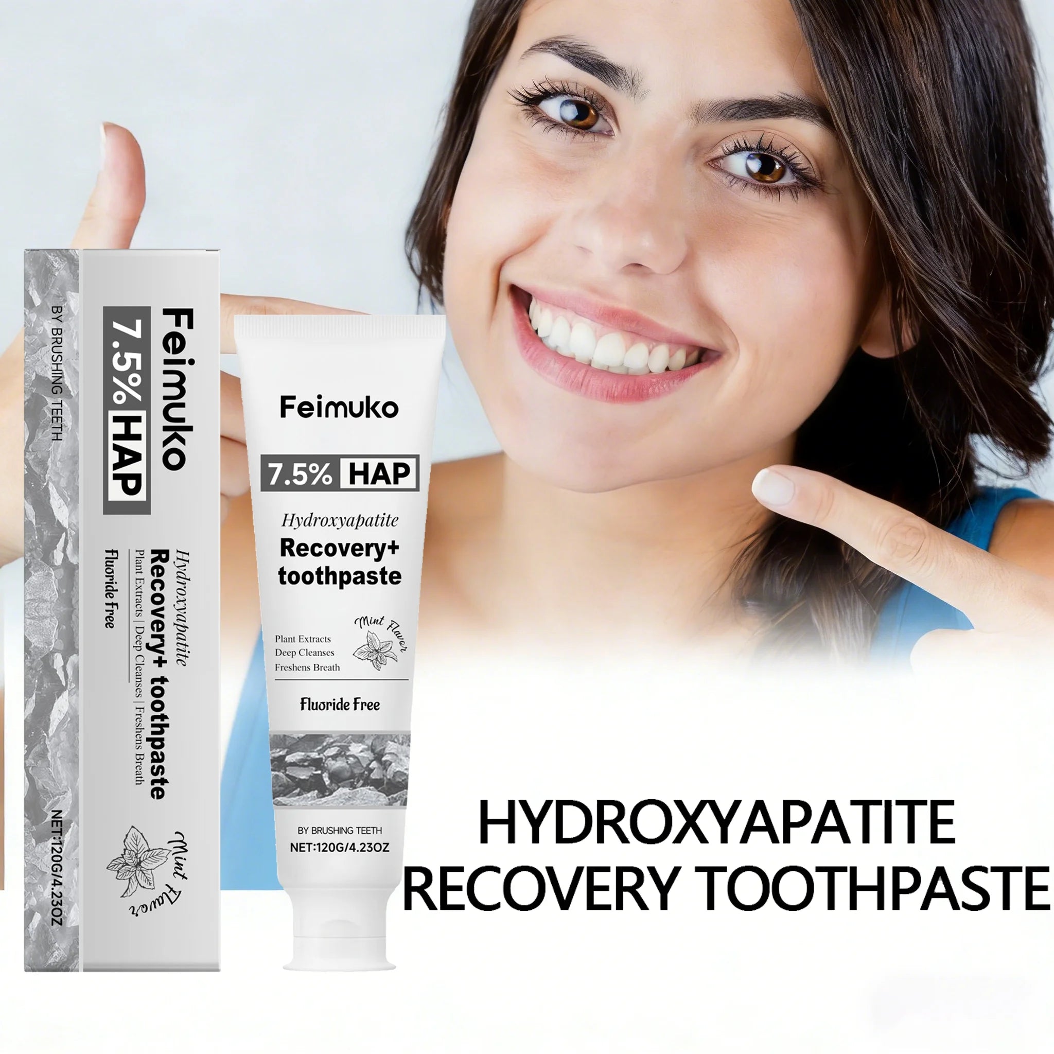 FEIMUKO Hydroxyapatite Toothpaste – Whitening & Enamel Repair Whitening Toothpaste Oasis Select