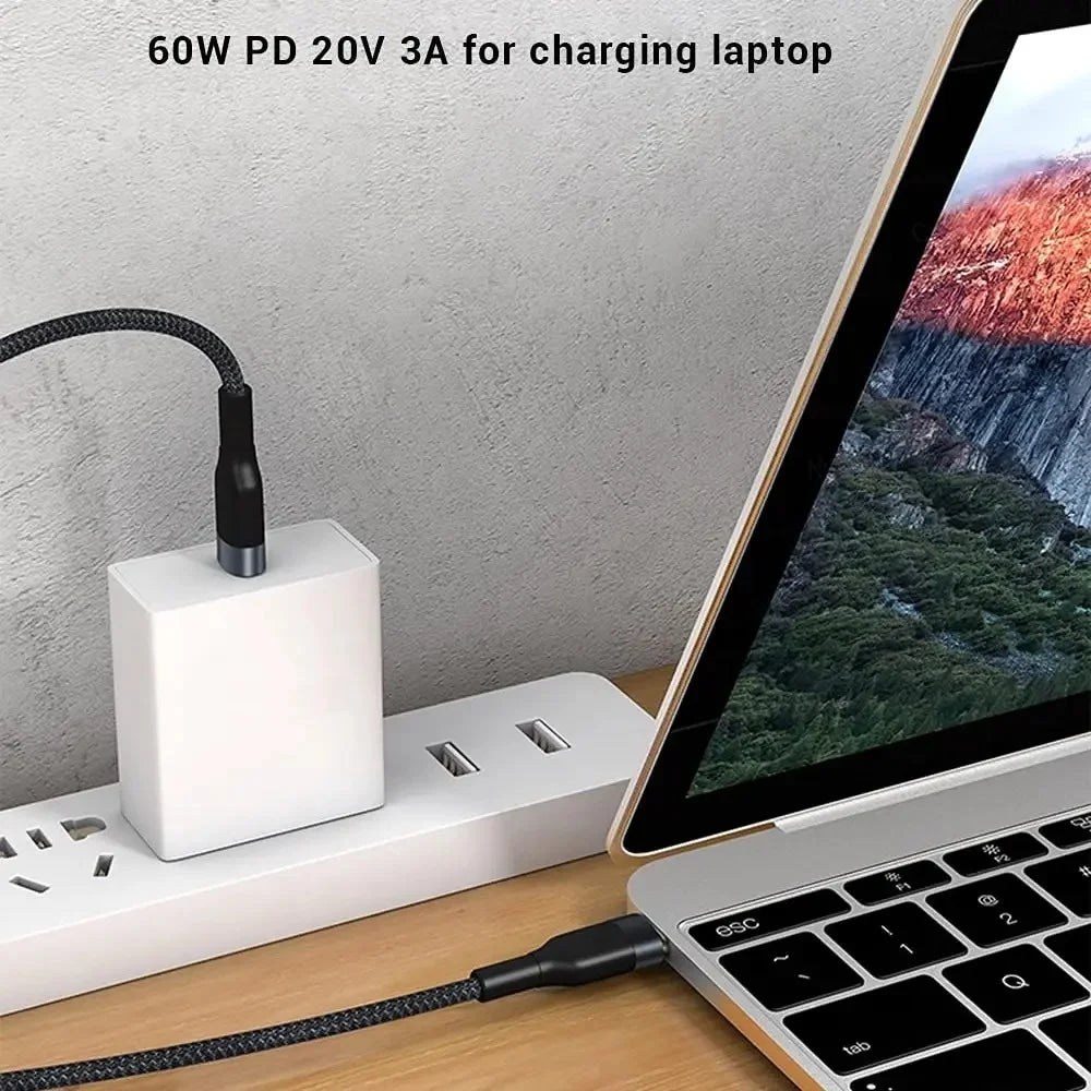 0.25M Data Cable USB C to Type C Fast Charging Data Cord Short Cable 66W Type C For iPhone 15 Huawei Samsung Portable Power Bank Oasis Select
