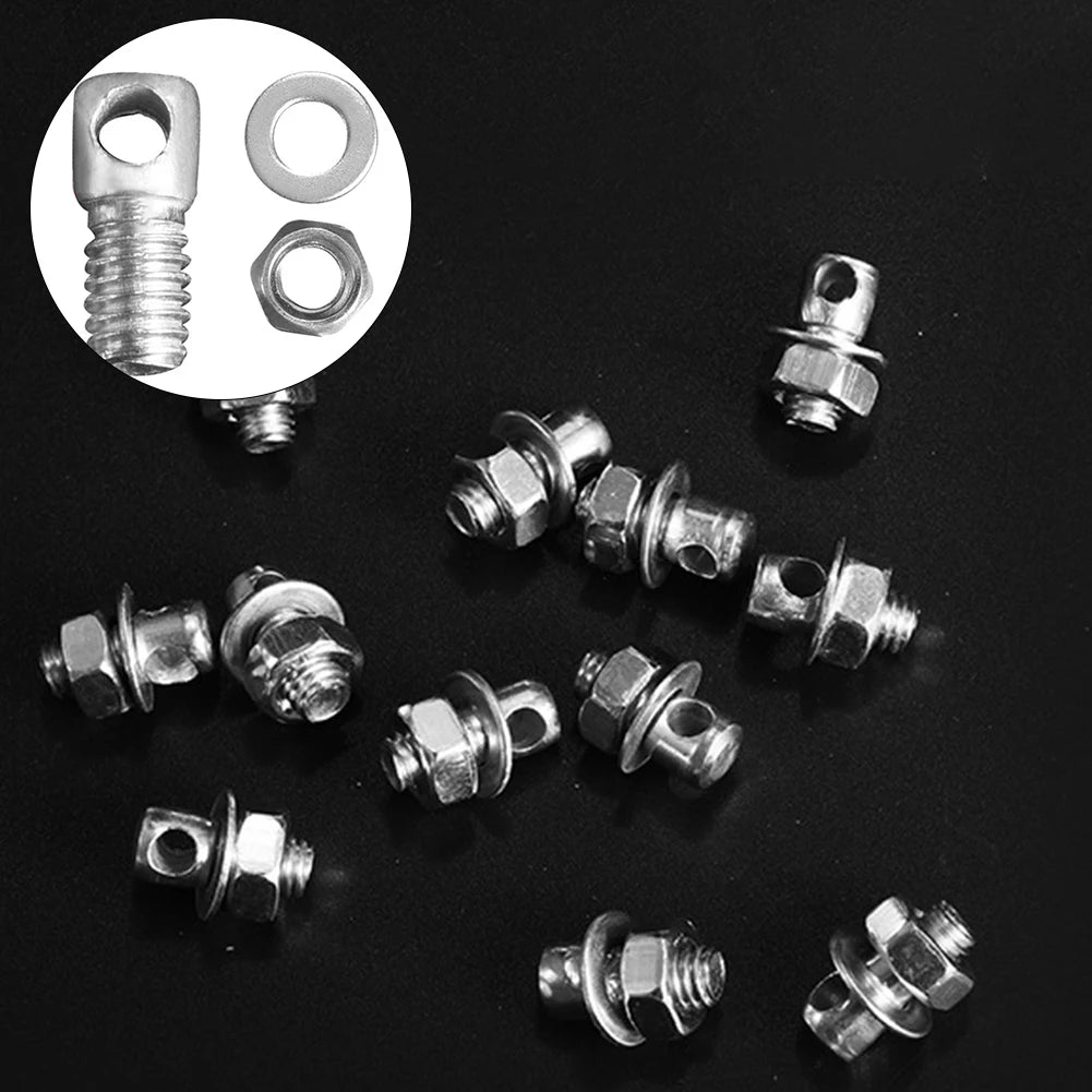 Bike Bolts for Brake Pinch Heavy duty Bicycle V Brake Gear Cable Wire Fixed Screws Pack of 10 Ensures Safety while Riding Oasis Select