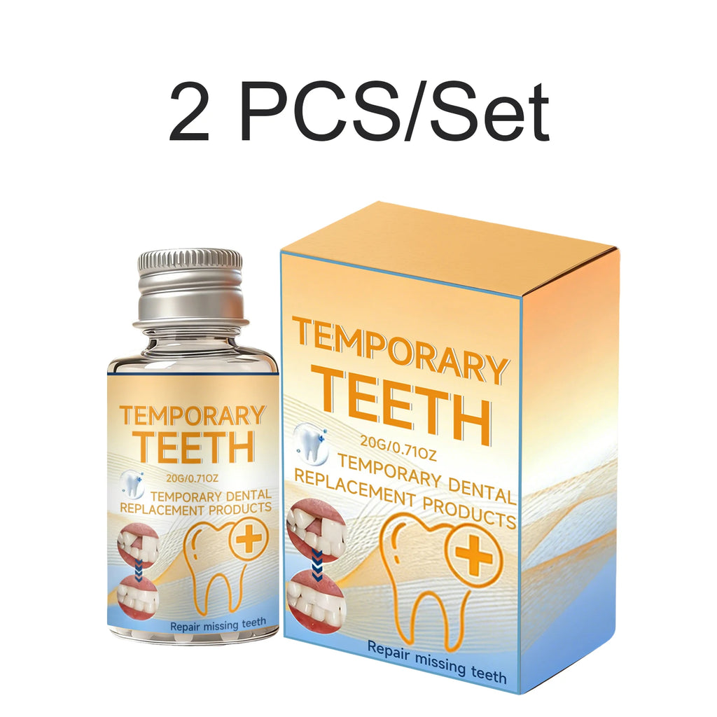 New 2026 DIY Moldable Teeth Material Temporary Tooth Shaping Beads Dental Care Aid Home Use Temporary Teeth Repairing Kit 20g Oasis Select 2 PCS