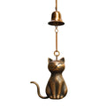 Metal Cat Wind Chime – Outdoor Garden Décor Gift for Cat Lovers Garden Wind Chime Oasis Select D One Size