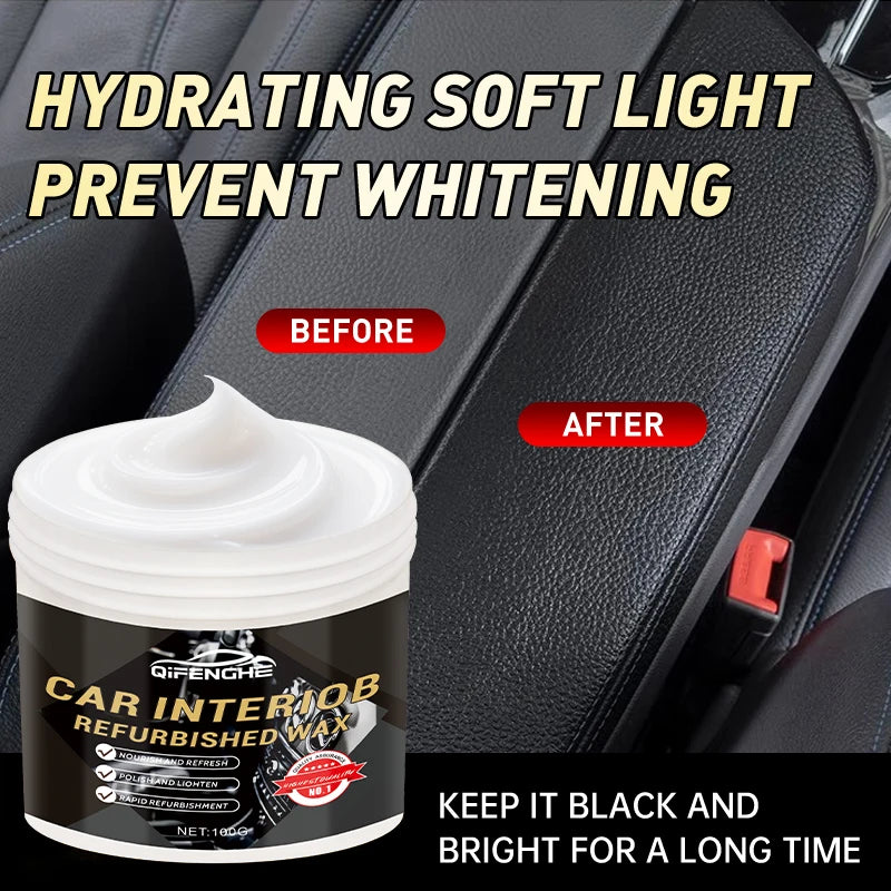 Car Interior Restoration Wax – Seat & Dashboard Refurbishing Cream