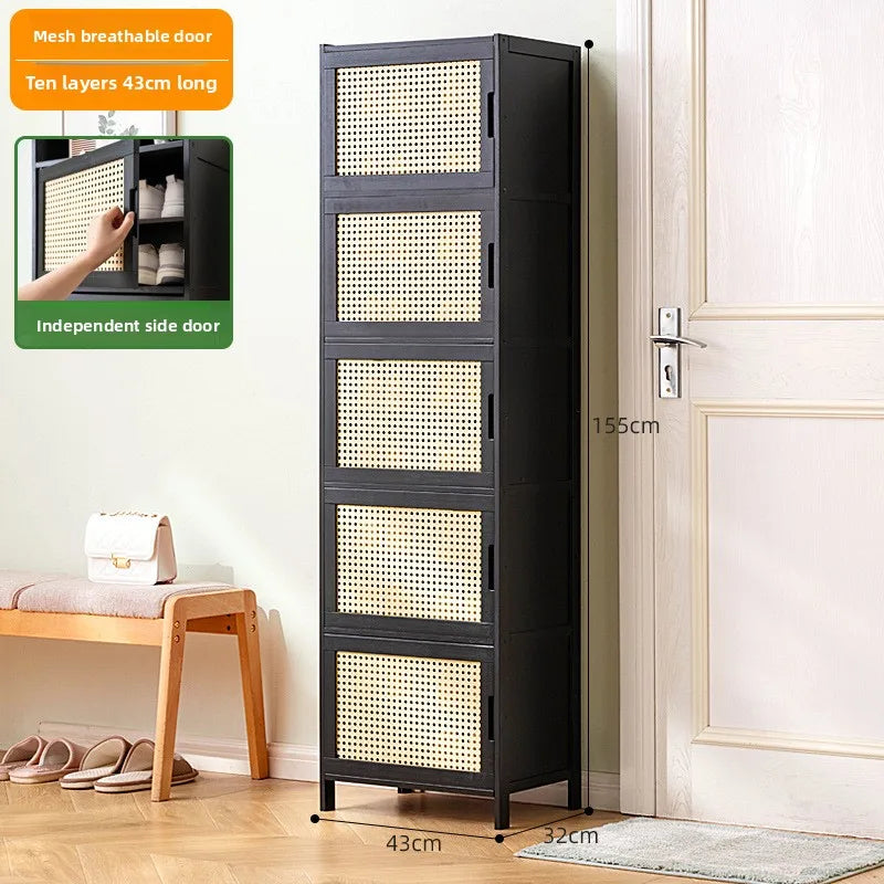 Shoe cabinet entrance household shoe rack simple storage artifact space saving multi-storey dormitory Oasis Select Ten floors 40 1