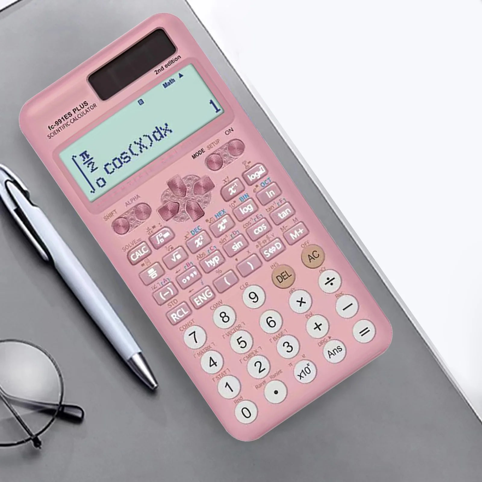 Scientific Calculators Math Calculator with 417 Function 10+2 Digits Display Dual Power Supply Ideal for Teachers College Oasis Select