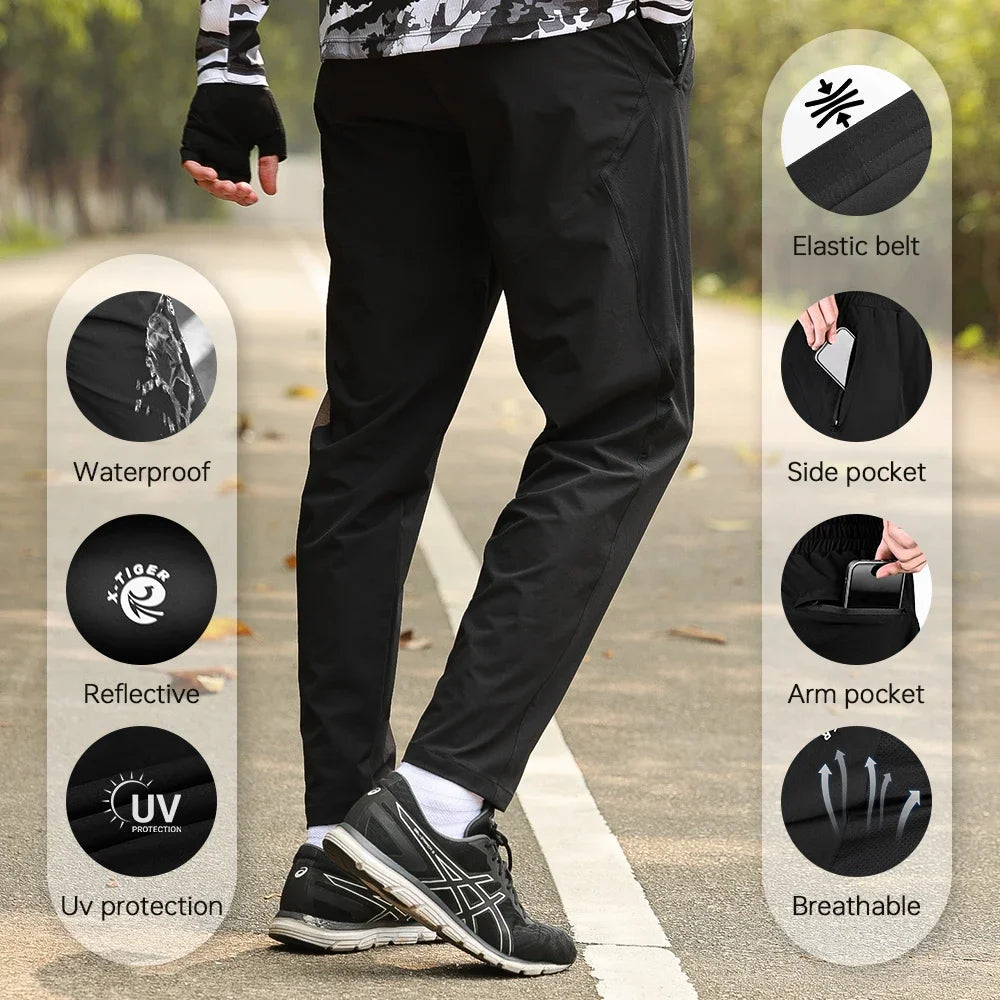 X-TIGER Cycling Pants Waterproof Quick Drying Sports Pants UV Proof Outdoor Hiking Camping Climbing Cycling Trousers Oasis Select