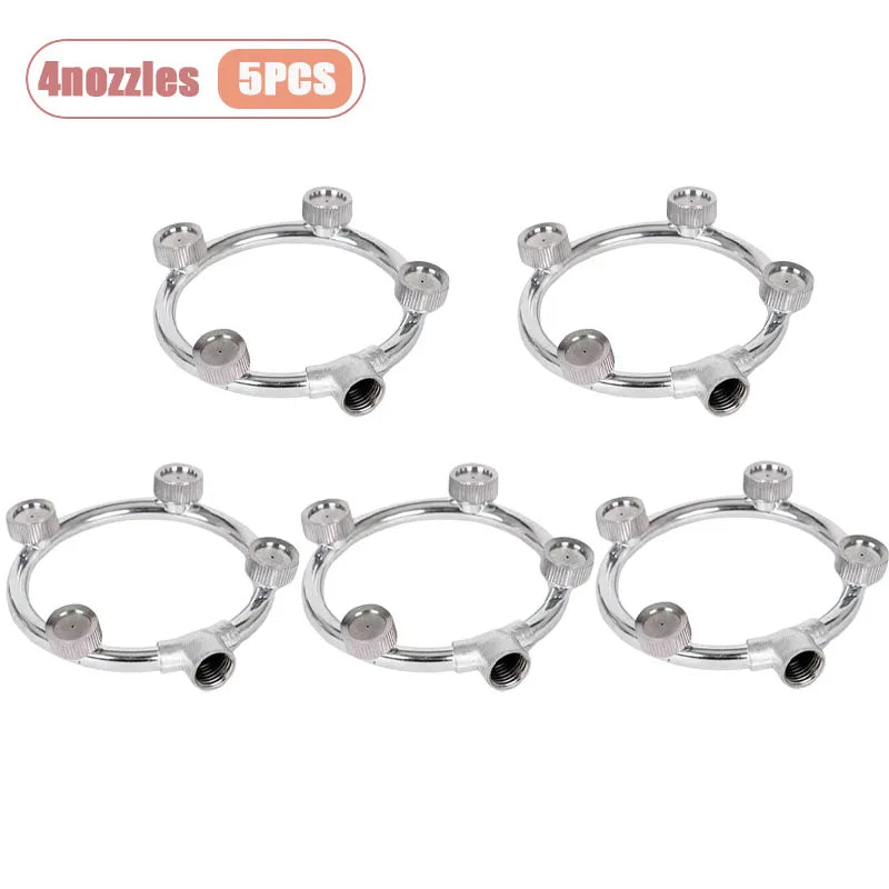 1-10PCS High Pressure Multi Head Spray Nozzle Ultra Fine Atomization Tip for Agricultural Pesticide Sprayer Farm Garden Orchard Oasis Select 4nozzles-5PCS