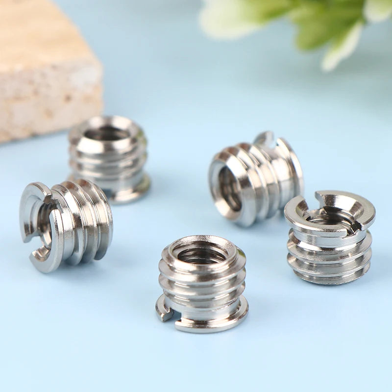 5Pcs Camera Screw Nut 1/4 To 3/8 Inch Convert Screws Standard Adapter Screw Quick Release Screw Tripod Mount Adapter Screw Oasis Select