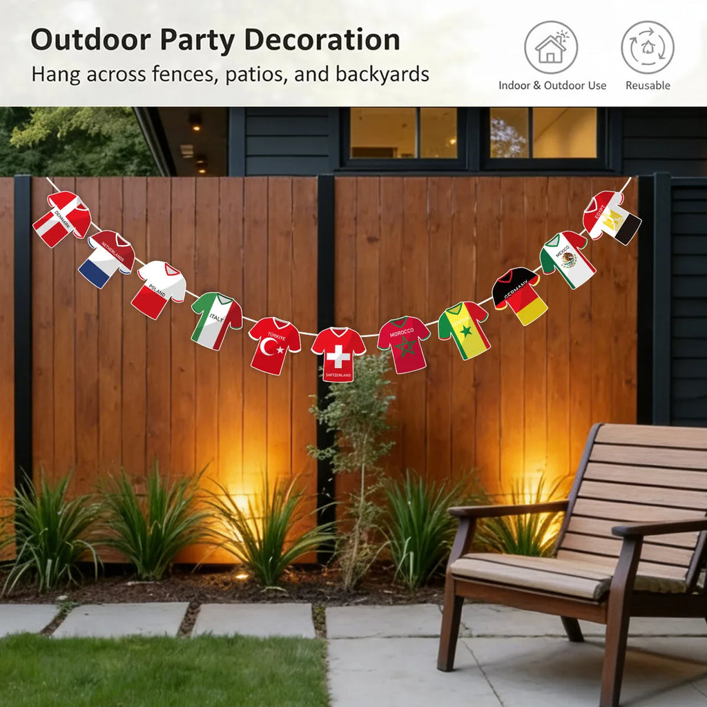 49-Piece Party Decoration Banner Set – Soccer-Themed Party Supplies & Scene Decor Oasis Select