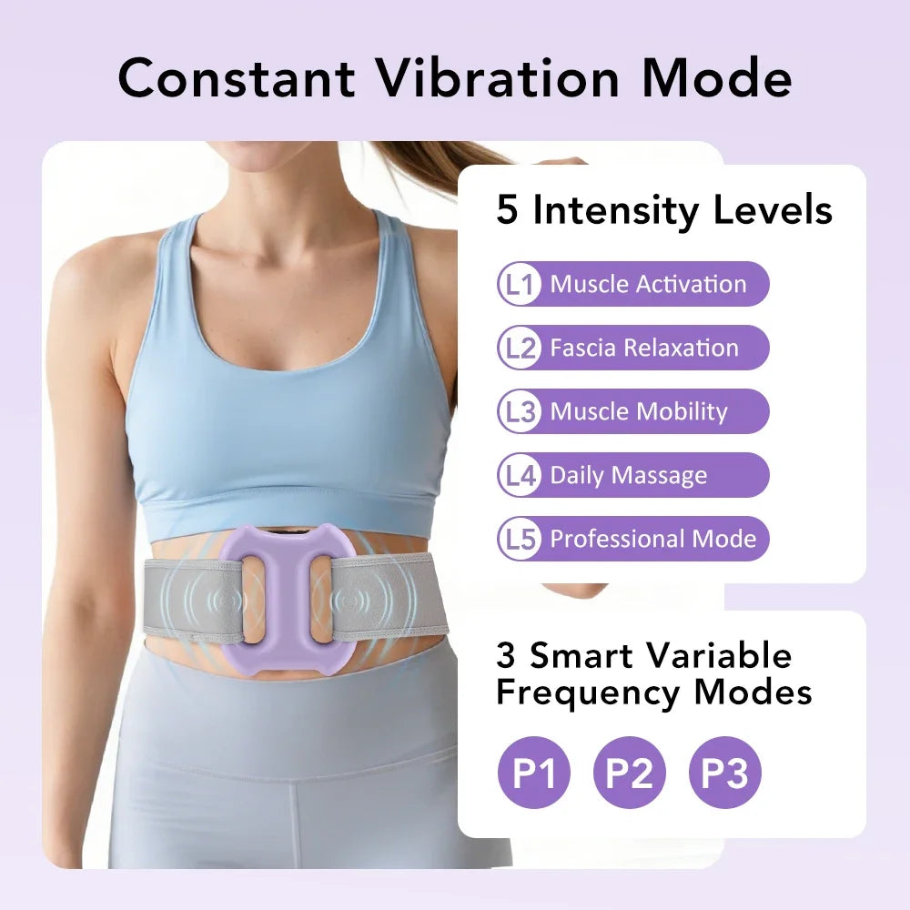 Hailicare Fascia Ring Massager 3-Mode 5-Speed Rechargeable