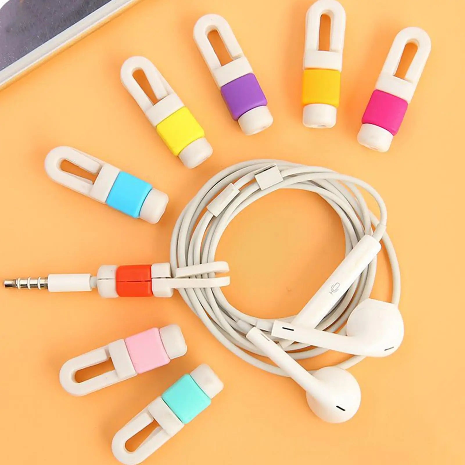 Charging Cable Protector Data Cable Protector for Phone Cute Design Smartphon Wire Management Solution for Travel Business Trip Oasis Select