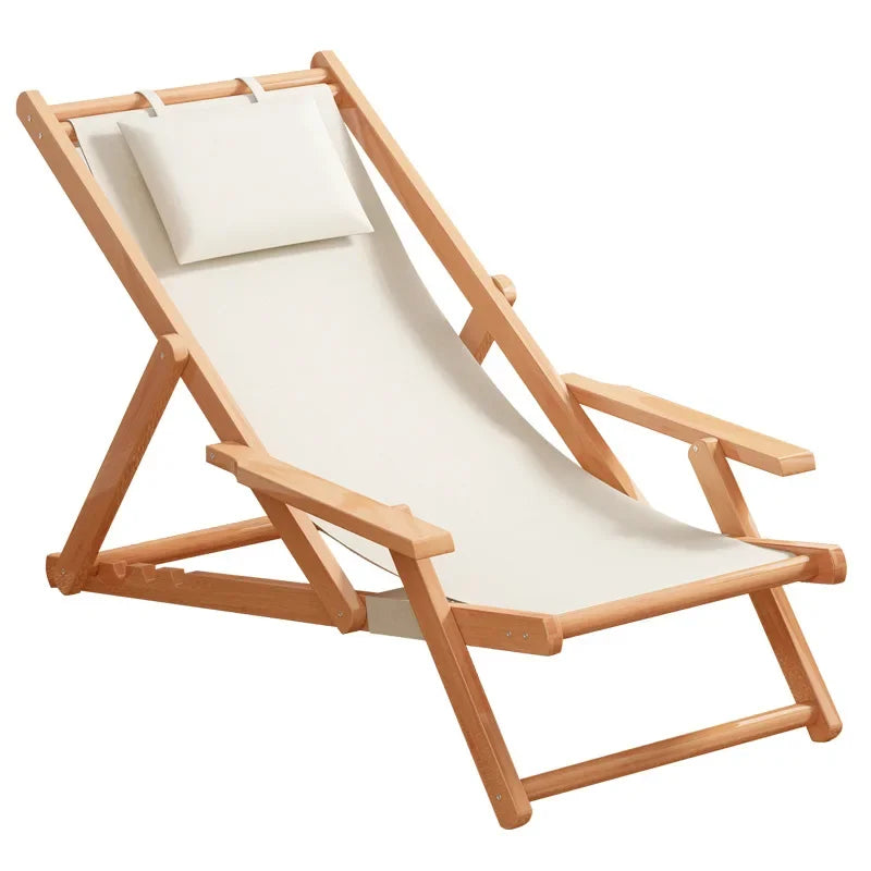 Folding beach chair, nap lounge chair, outdoor portable backrest chair, backrest chair, comfortable home use, adjustable Oasis Select