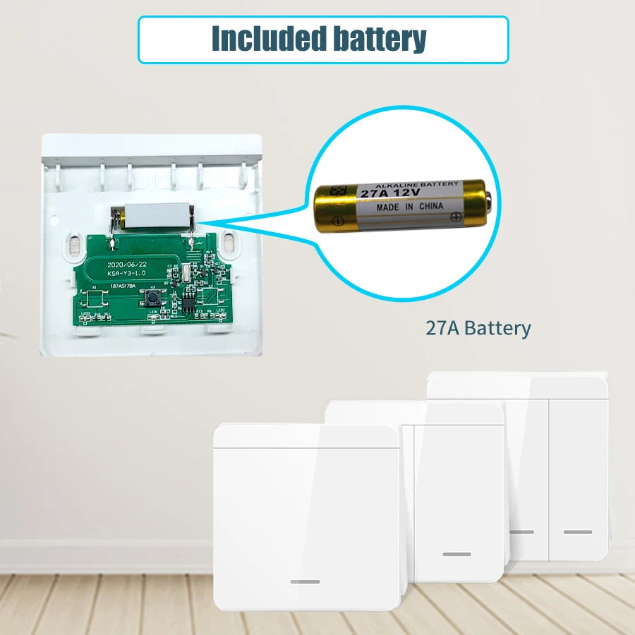 Wireless Light Switch 433MHz Remote Control 1/2/3Gang Interruptor Wall Smart Lighting Switch 10A 110V 220V For Lamp LED Oasis Select