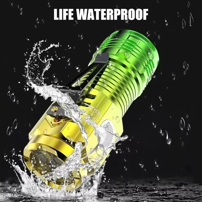 Mini Rechargeable LED Flashlight – 1000 Lumen, 5 Modes, Pen Clip