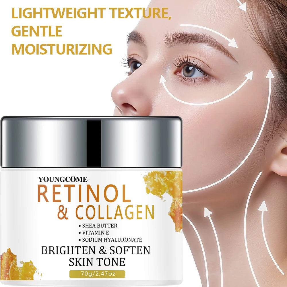 Retinol & Collagen Face Cream – Shea Butter, Vitamin E & Hyaluronate