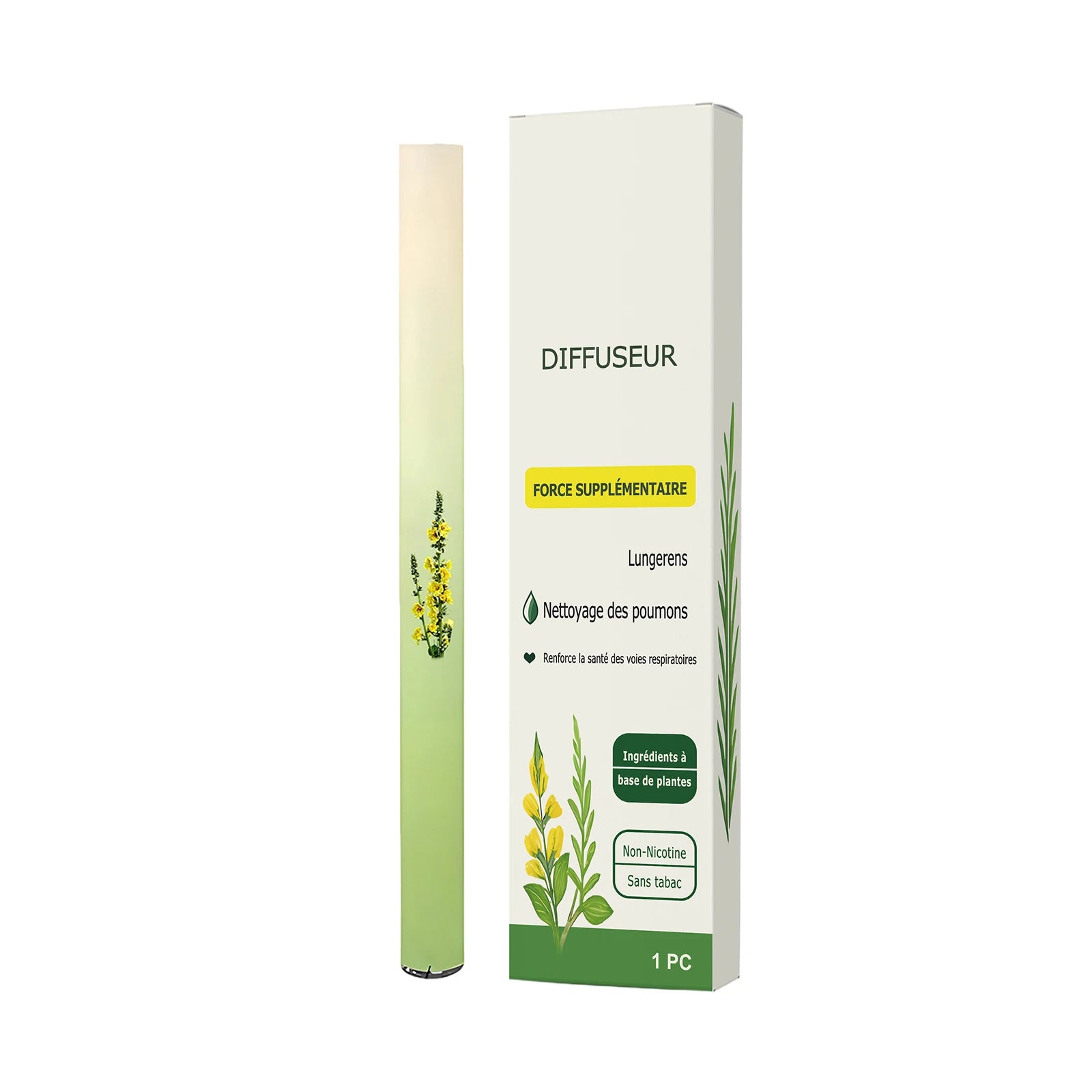 Herbal Fresh Breathing Stick Repair Nasal Cavity Soothing Respiratory Tract Relieve Respiratory Discomfort Lung Cleaning Pens Oasis Select 1PC