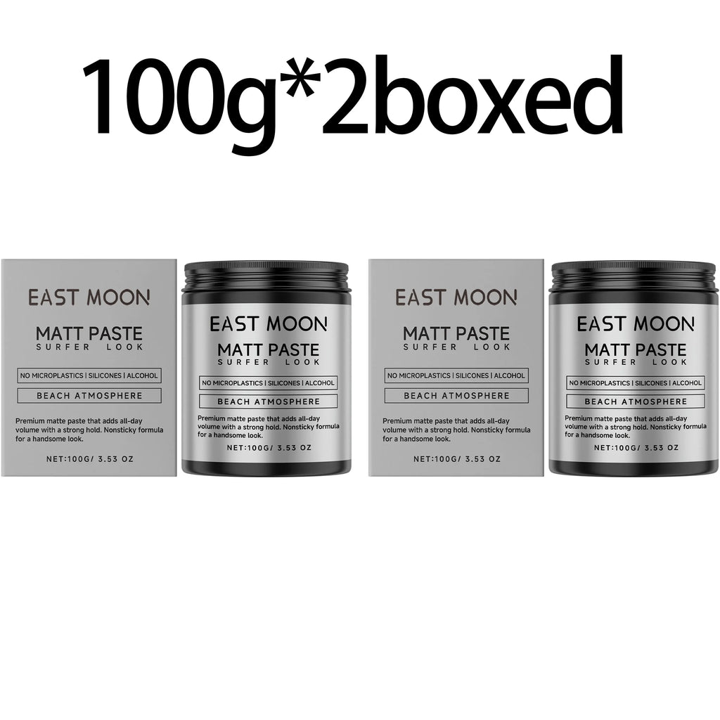 East Moon Matte Hair Styling Cream – Anti-Frizz Volume Paste Matte Hair Styling Cream Oasis Select 100g X 2boxed