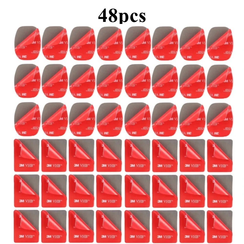 48-Pack VHB Adhesive Mounting Stickers for GoPro & Action Cams