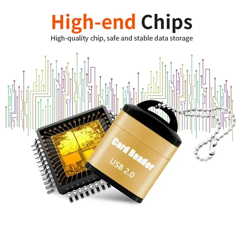 1/2/3pcs Mini High Speed USB 2.0 Card Reader SD Memory Card Adapter For PC Computer Laptop Notebook Car Micro SD Card Reader Oasis Select