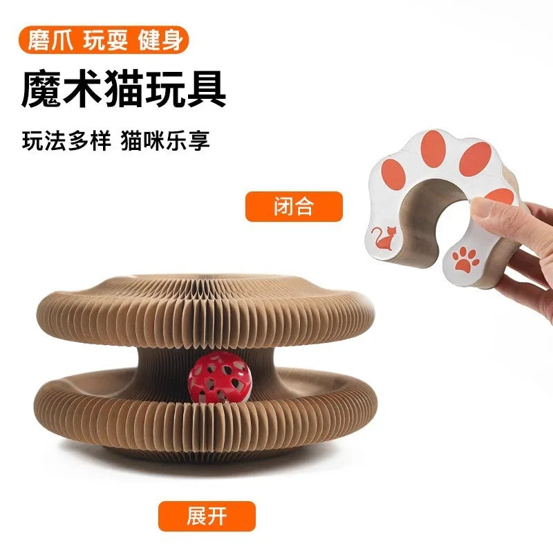 The Corrugated Paper Claw Board Is A Wear-resistant and Non-flaking Cat Toy for Self-entertainment and Relaxation Oasis Select organ