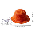 Mini Pet Dogs Straw Hat Lightweight Straw Breathable Cat Sun Hat Beach Straw Caps Hats Dogs Hawaii Style Hat Pet Supplies