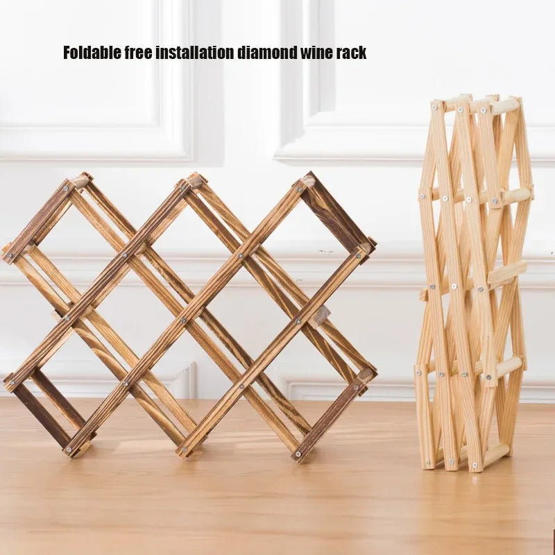 Wooden Wine Rack Wine Holders Kitchen Assembled Display Stand Organizer Bar Storage Bar Wine Cabinet Wine Bottle Display Rack Oasis Select