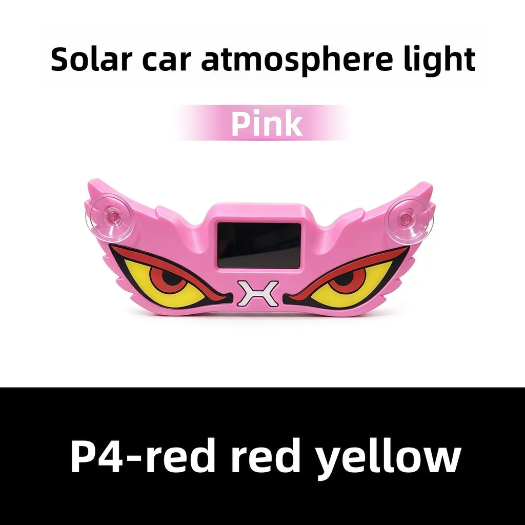 Solar USB Demon Eye LED Car Strobe Light | Suction Cup