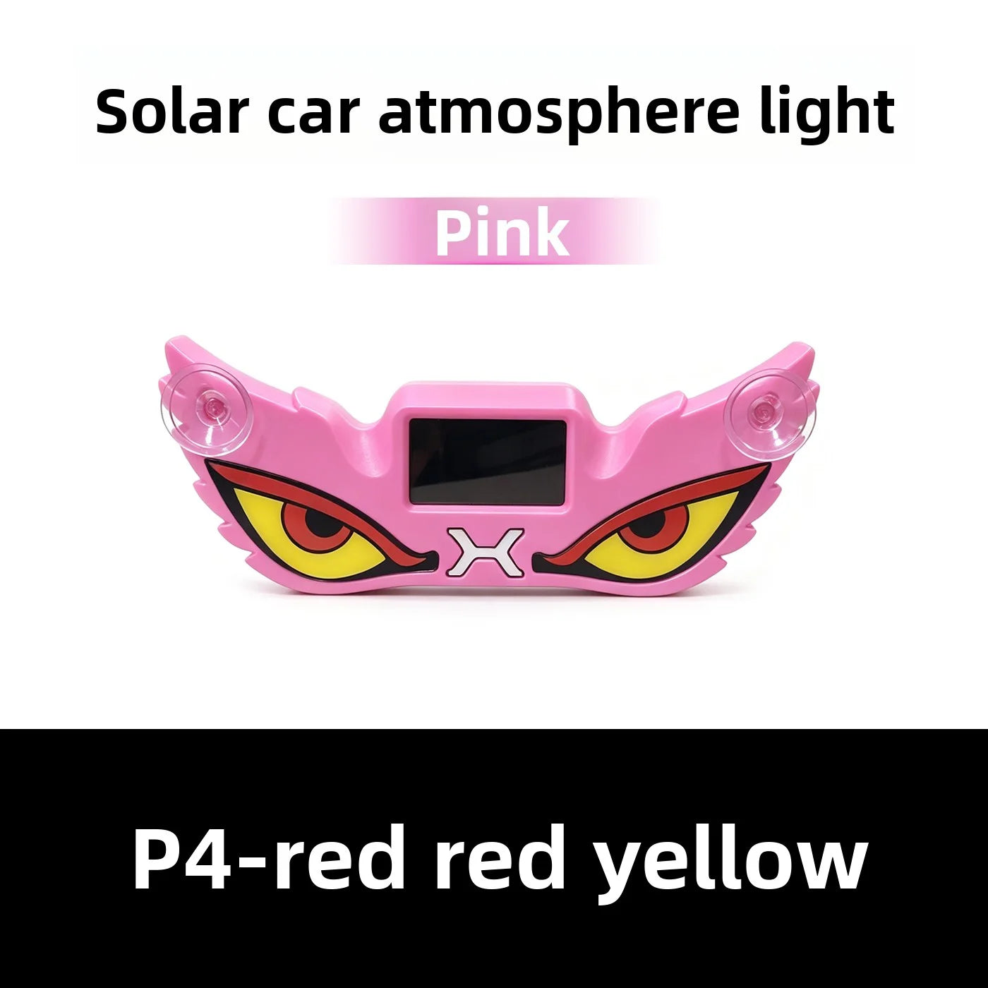 Solar USB Demon Eye LED Car Strobe Light | Suction Cup