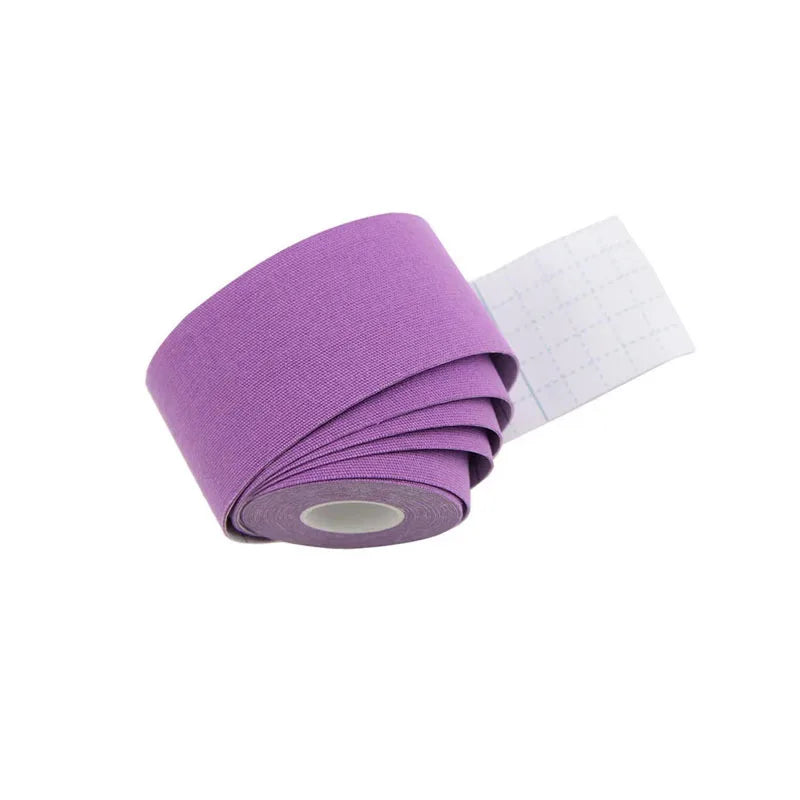 1pcs Kinesiology Tape Roll Cotton Elastic Adhesive Muscle Bandage Strain Injury Support Neuromuscular Sport Kinesiotape Oasis Select Purple 7.5cm