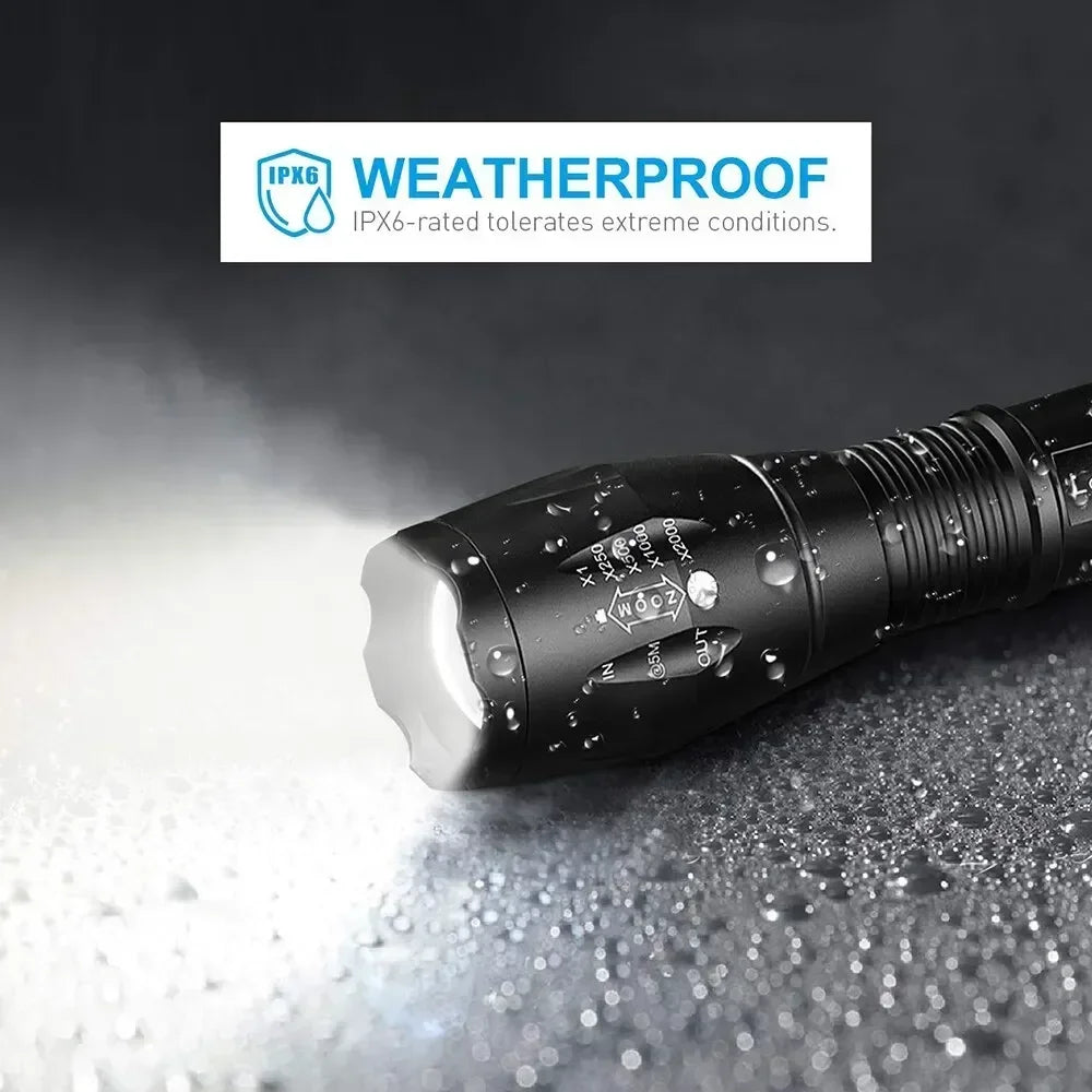 NEWBIRTH 1200 Lumen LED Flashlight – 5 Modes, Zoomable Torch