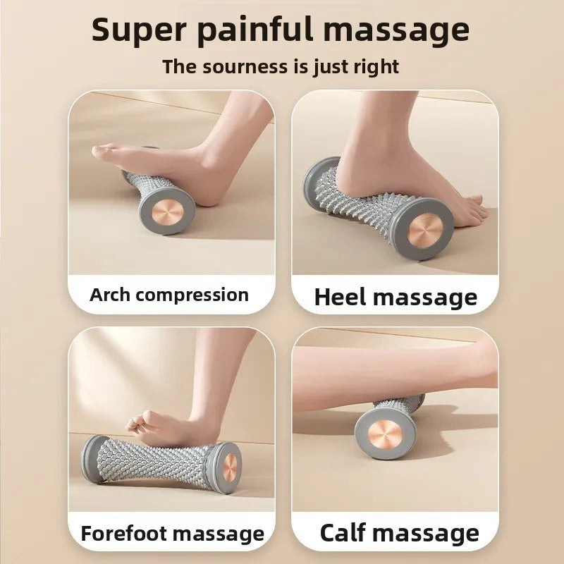 Self Massage Stress Relief Plastic Foot Massage Roller Yoga Massage Ball Plantar Fascia Roller Muscle Relaxation Manual Massager Oasis Select